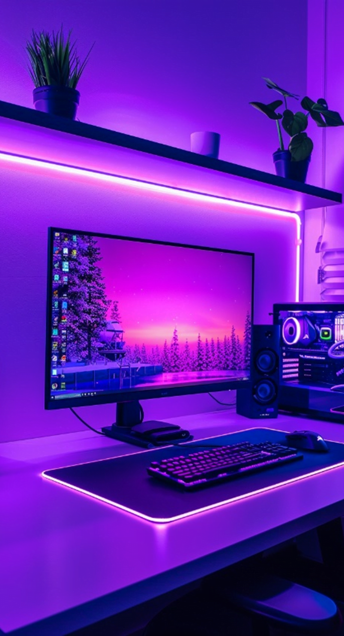 Social Media and Gaming Setup 